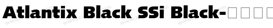 Atlantix Black SSi Black字体转换